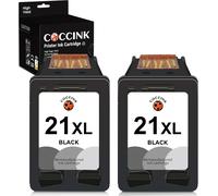 21XL Cartouches d'encre Remplacement pour HP 21 XL Deskjet 3920 3930 D1530 D2360 D2460 F2180 F2280 F4180 PSC 1401 1406 1410 1412 OfficeJet 4315 5610 Fax 1250 3180 Imprimante Noir Pack