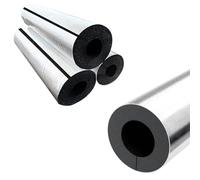 Ø 22-110mm Isolation Tuyaux Mousse, Aluminium Manchon de Tuyau D'isolation pour Tube Chauffage & Climatisation, Autocollant Tube Isolant, Epaisseur 15/20/30mm(15mm,110mm)