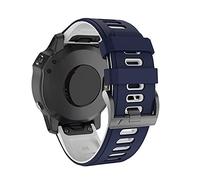 22 26 mm STRAP DE MONTRATION DE MONTRAGE POUR GARMIN FENIX 6X PRO Watch Silicone Easyfit Brand pour Fenix 6 Pro Watch Strap (Couleur: Black rouge, taille: 26 mm Fenix 6X Pro)