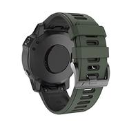 22 26 mm STRAP DE MONTRATION DE MONTRAGE POUR GARMIN FENIX 6X PRO Watch Silicone Easyfit Brand pour Fenix 6 Pro Watch Strap (Couleur: Black rouge, taille: 26 mm Fenix 6X Pro)