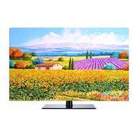 22-80 Pouces Housse de Télévision Polyester Antipoussière aux Couleurs Vives Housse de Protection pour TV pour LCD LED, Peinture à l'huile Motif Tv Couverture Anti-poussière In(Color:coloré,Size:40in)