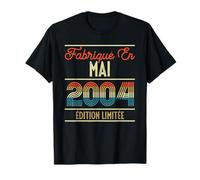 22 Ans Anniversaire Millésime Vintage Homme Mai 2004 T-Shirt