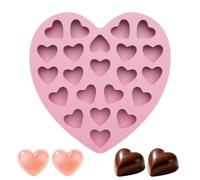 22 Cavity Heart Shape Non Stick Chocolate Mold For Valentines Day Baking