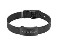 22 cm Toujours dans Mon cœur Bijoux de crémation Urne pour Cendres de Montre personnalisé d'urne pour Femmes Hommes Souvenir commémoratif Noir