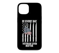 22 Every Day Veteran Lives Matter Suicide Awareness Coque pour iPhone 13