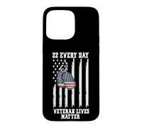 22 Every Day Veteran Lives Matter Suicide Awareness Coque pour iPhone 15 Pro Max