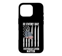 22 Every Day Veteran Lives Matter Suicide Awareness Coque pour iPhone 16 Pro