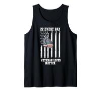 22 Every Day Veteran Lives Matter Suicide Awareness Débardeur