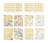 22 Feuilles Autocollants Emoji, Autocollants Smiley,Décorations Pour Cahier | Autocollants émoticôNes, Parfaits Pour Décorer Les Albums Photo Des Enfants Et Les étiquettes, Convient à Tous