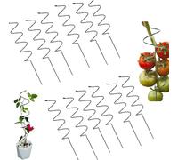 22 inch Extra Long Tomato Twist Stake, Extra Long Spiral Plant Support | Heavy Duty Garden Stakes, Upgraded Spiral Plant Support for Tall Tomatoes, Cucumbers, Vines, Climbing Plants (12pcs)