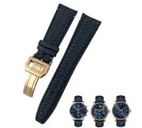 22 mm 20 mm 21 mm Bane de montre tissée à la vache ajusté pour IWC Portugieser Pilot's Watches Portofino IW5007 Boucche de montre en cuir souple bleu