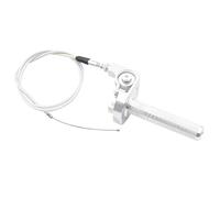 22 mm 7/8" Garmande Ajustement universel de 1200 mm pour la moto ATV compatible avec divers modèles(Silver 2 Set)