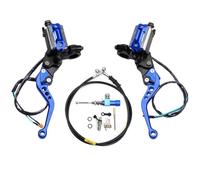 22 mm 7/8 Pouces Universal Motorcycle Brake Lever Hydraulic Cuthy Master Cylinder Pompe Course Compatible avec la Plupart des vélos(Blue)