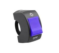 22 Mm Interrupteur Universel Pour Moto Bouton Poussoir Multicolore Connecteur Marche/arrêt Interrupteur De Guidon Pour VTT Vélo Pour Scooter Moto Contacteur d'Allumage(Purple)