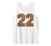 22 Numéro Leopard Vingt-Deux Team Sports Varsity Matching Débardeur