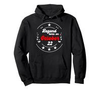 22 Octobre Anniversaire Legend Man Boy Since October 22nd Sweat à Capuche