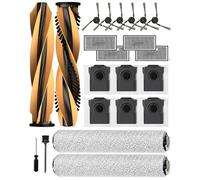 22 Pces Kit d'Accessoires pour Mova Z60/Z70 Ultra Roller Complete/Standalone Robot Aspirateur: 2 Brosses Principales, 2 Rouleau serpillière, 6 Brosses Latérales, 4 Filtres HEPA, 6 Sacs à Poussière