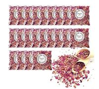 22 Pcs Confettis de Mariage, 32 Cônes De Confettis De Mariage Papier Kraft, Confettis de Pétales de Rose Biodégradable, Naturels Jetant des Pétales de Fleurs Séchées pour Décoration de Fête de Mariage