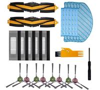 22 PCS Rechange Nettoyer Accessoires pour Ecovacs Deebot N8/+/Pro/Pro+ OZMO T8/T8+AIVI/AIVI+T8 Pure/T9/T9+ Aspirateur Détachées 2 Brosse Principale 5 Filtres 8 Brosses Latérales 5 Chiffons 2 Outils