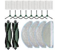 (22 Pièces) 105 Combo, Combo 2 Essential Pièces De Rechange pour iRobot Roomba 105 Combo, Combo Essential Y0112, Combo 2 Essential, 2 Brosses à Rouleaux, 4 serpillères, 8 Filtres, 8 Brosses Latérales