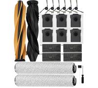22 pièces Aqua10 Roller Accessoires pour DREAME Aqua10 Roller/Aqua10 Ultra Roller Complete, 2 Brosses Principales, 2 Serpillières Rouleaux, 4 Filtres HEPA, 6 Brosses Latérales, 6 Sacs à Poussière