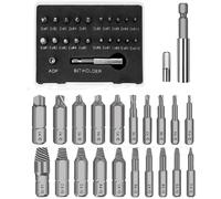 22 Pieces Damaged Screw Extractor Set for Damaged Screws, Screwdriver Screwdriver Screw Removal Kit Accessories for Removing Broken Bolts