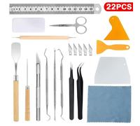 22 Pièces/Ensemble Débutants Vinyle Désherbage Outils Pour Découper Matrices Scrapbooking Artisanat Travail Silhouettes Cameos Lettrage Découpe Épissage