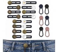 22 Pièces Extenseur de Taille pour Pantalons, Rallonge Bouton Pantalon | Boutons Ajustables, Elargisseur Pantalon, Kit Extension Boutons pour Jeans, pour Hommes Femmes Maternité Rallonge Pantalons