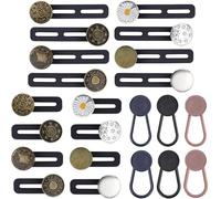 22 Pièces Extenseur de Taille pour Pantalons, Rallonge Bouton Pantalon, Tour de Taille Élargi, Robuste et Durable
