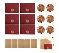 22 Pièces Papier Lettre et Enveloppe Vintage,L'ensemble de Papeterie vintage papier, Vintage Enveloppe para el Día de San Valentín, Invitaciones de Boda, Bricolaje, Cumpleaños