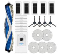 (22 Pièces) X5 Omni Pièces de Rechange pour Aspirateurs Robots ECOVACS DEEBOT X5 Pro Omni, 1 Brosse Rotative, 4 Brosses Latérales, 7 Sacs à Poussière, 5 Filtres HEPA, 5 Serpillères, Kit d'Accessoires