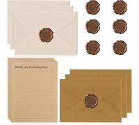 22 Piècesl'ensemble De Papeterie Vintage Papier,Vintage Enveloppe,Adecuado Para El Día De San Valentín,Invitaciones De Boda,Bricolaje,Cumpleaños