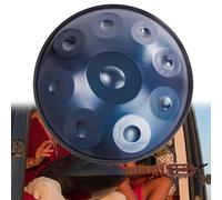 22 Pouces 9/10/12 Notes Harmonic Tambour À Main - Handpan Drum, Instrument À Percussion En Acier De Tambour À Main En Ré Mineur, 432 Hz/440 Hz Handpan Drum Instrument(Blue-9Notes,432Hz)