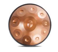 22 Pouces, 9/10/12 Notes Tambour En Handpan En Acier - 432 Hz/440 Hz Instruments De Musique À Percussion Ensemble De Tambour À Main for La Guérison Sonore Et La Méditation Personnelle(GOLD-10 NOTES,43