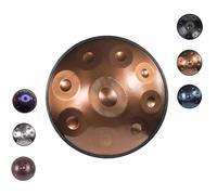 22 Pouces Handpan Drum Pour Adultes, 432 Hz/440 Hz 9/10/12 Notes Tambour En Handpan En Acier En Ré Mineur, Avec Support, Housse Et Mailloches, Ensemble D'instruments De Percussion(F,440HZ/12Note)