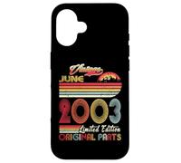 22 Years Old Retro Vintage June 2003 Funny 22nd Birthday Coque pour iPhone 16
