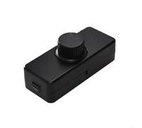220 240 V Interrupteur variateur avec contrôle rotatif pour réglage progressif de la luminosité des ampoules LED (noir)