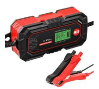 220-240V Chargeur de Batterie 6V-12V, 4A, Mainteneur de Chargeur Batteri auto 70W, Chargeur de batterie intelligent Écran tactile