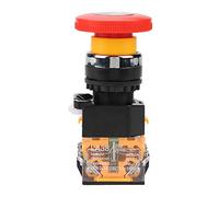 220 / 380v 10A Commutateur à Bouton-poussoir d'Arrêt d'Urgence à Bouton-poussoir à Verrouillage Automatique LA38-11ZS Commutateur Momentané de Tête de Champignon