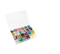 220 pièces ensemble de fusibles de voiture à lame petite/moyenne combinaison hybride for camion de voiture 2.5/3/5/7.5/10/15/20/25/30/35/40A fusible avec boîte Câblage de protection