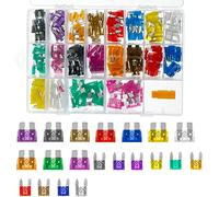 220 pièces voiture camion démarreur électronique Van fusible ensemble Mini fusibles à lame automatique Standard 2/3/5/7.5/10/15/20/25/30/35 AMP avec assortiment de clips de boîte Câblage de protection