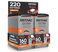 220 Piles pour appareils auditifs Rayovac Extra 13-20 blisters de 8 et 10 blisters de 6 Piles