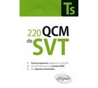 220 QCM de SVT Terminale S et concours Fesic - Enseignement obligatoire - Nicolas Manlius - Ellipses - broché - Scolaire / Universitaire