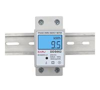 220 v/110 v 80A Din Rail rétro-éclairage Lcd affichage numérique tension courant puissance compteur d'énergie testeur d'électricité voltmètre ampèremètre(With Backlight,220V)
