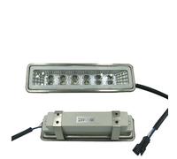 220 V/12 V AC/DC 2 pièces rectangulaire Cuisine cuisinière Ampoule LED Rang hotte lumière d'échappement LED Double rangée LED lumière avec connecteur SM (Color : LED Double Row Light 220V)