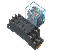 220 V Puissance de bobine relais 10A DPDT LY2NJ HH62P HHC68A-2Z avec prise de base.