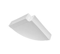 220 x 55 mm / 22 x 5,5 cm - Coude de conduit rectangulaire horizontal pour raccord de tuyau - Angle : 90° - Système de ventilation, chauffage et refroidissement - Élément de ventilation pour espaces