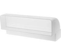 220 x 55 mm / 22 x 5.5 cm - Coude de conduit rectangulaire pour raccord de tuyau - Angle : 90° - Système de ventilation, chauffage, refroidissement - Élément de ventilation pour un espace limité