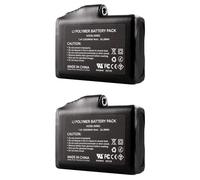 2200 mAh 7,4 V Batterie Lithium-polymère Rechargeable, 2 Batteries Lithium-ION pour Chaussettes chauffantes, Certification UL FCC, DC