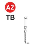 2200 POINTES 20° 29 X 65 ANNELÉES INOX TB - ALSAFIX - 20290658